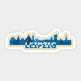 Leipzig Skyline Sticker